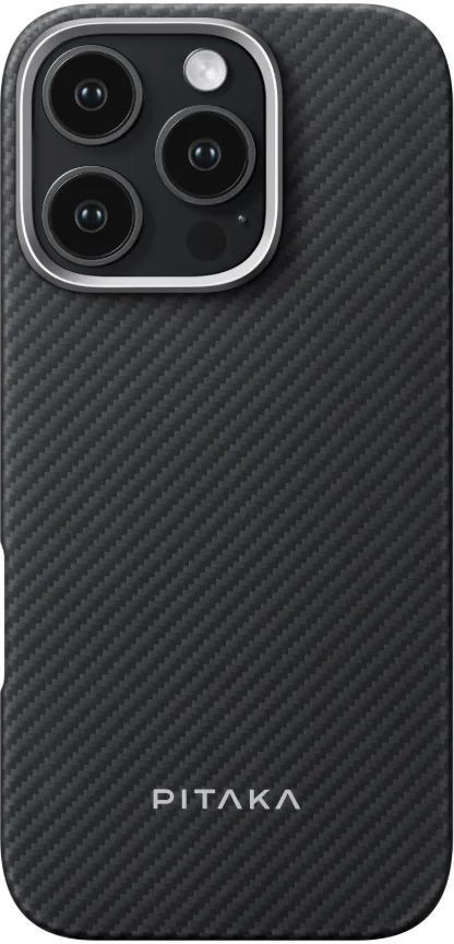 Чохол-накладка Pitaka Ultra-Slim Case Classic Twill 600D Black/Grey for iPhone 16 Pro